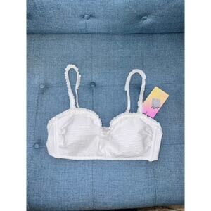 NWT Stoney Clover Lane x Target Women's Bikini Top White Size Large